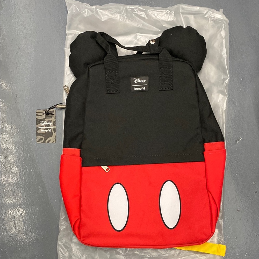 Disney loungefly Black and Red Mickey Mouse Backpack